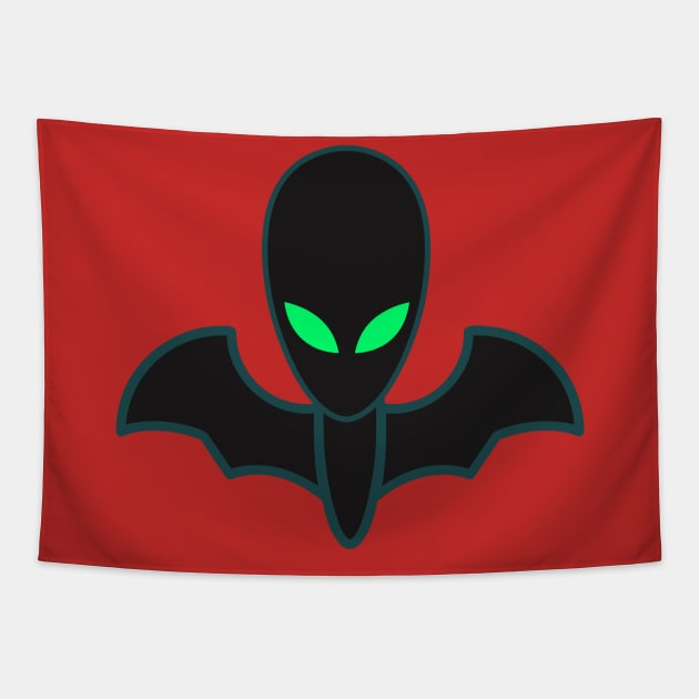 Alien Bat Halloween T shirt Tapestry by Patricke116