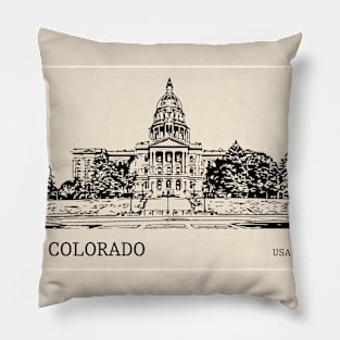 Colorado State USA Pillow