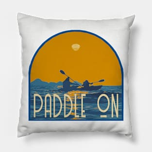 Paddle On Kayak Decak Pillow