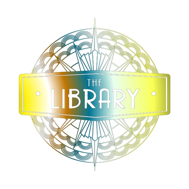 THE LIBRARY GOLD by KARMADESIGNER T-SHIRT SHOP