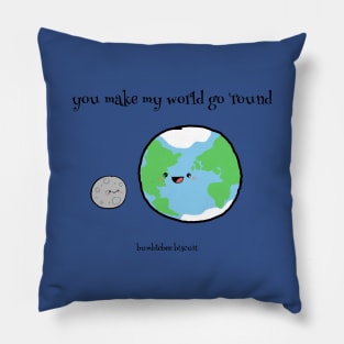 You make my world go 'round by bumblebee biscuit Pillow