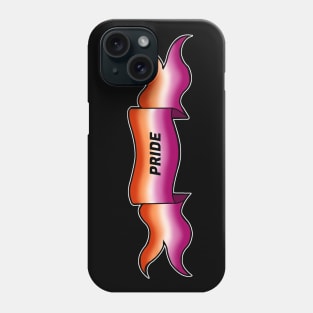 lesbian pride banner Phone Case