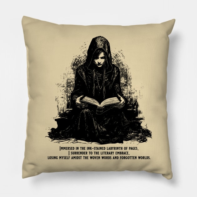 Gothic Reader Pillow by traceygurney