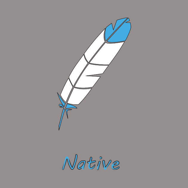 Native American Turquoise Eagle Feather by Plains&Mesas