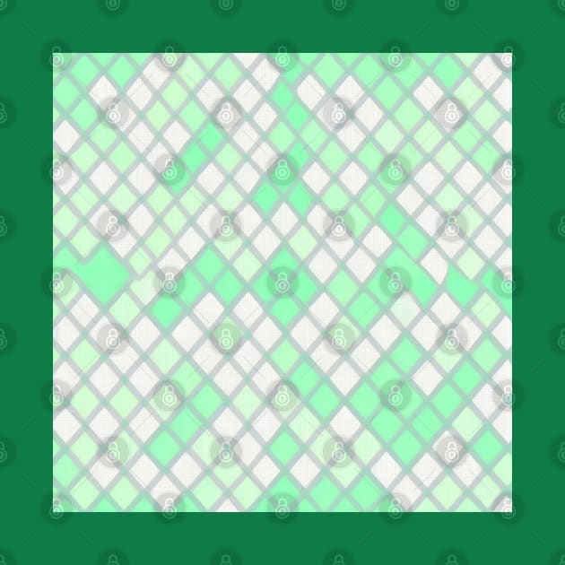 GREEN DIAMOND DESIGN, DIAMOND PATTERN by ZARBIT