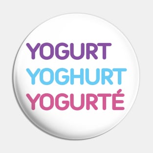 Yogurt Yoghurt Yogurté Pin