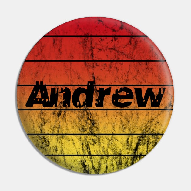 Name Andrew in the sunset vintage sun Pin by BK55