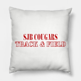 SJB Cougars Track & Field Pillow