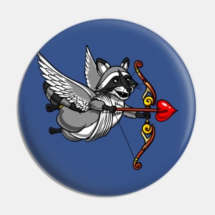 Cute Raccoon Cupid Pin