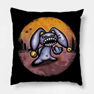 angry giant rabbit Pillow