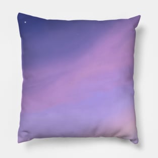 pink and purple sky sunset aesthetic Pillow