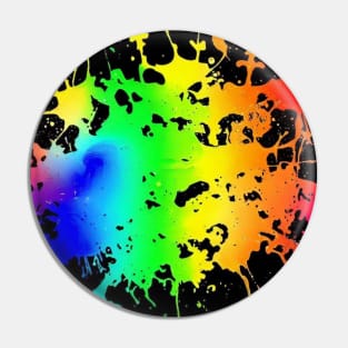 Colorful paint splatter design Pin