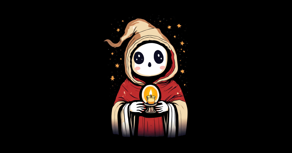 Cute Ghost With Candle Ghost With Candle Posters and Art Prints