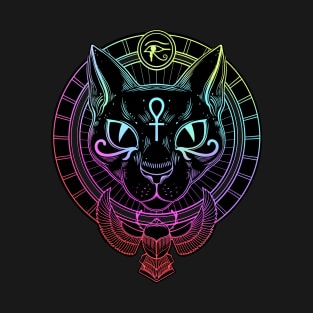 Bastet. Egyptian cat goddess T-Shirt