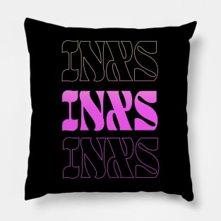 INXS // Typography Fan Art Design Pillow