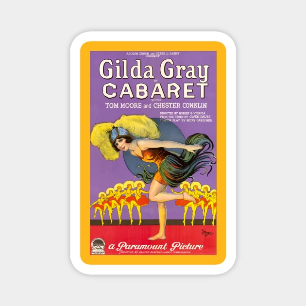 Vintage Advertisement for Cabaret Picture 1927 Magnet by xposedbydesign