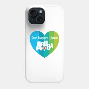 Aruba Heart - one happy island Phone Case