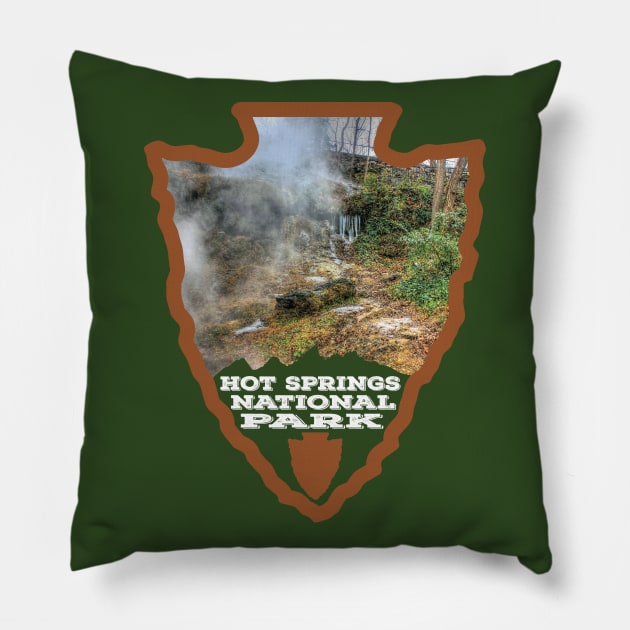 Hot Springs National Park arrowhead Pillow by nylebuss