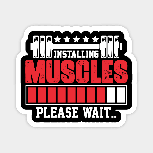 Installing Muscles Please Wait Magnet by badrianovic