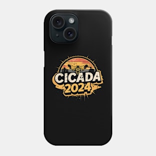 "Cicada 2024"Awakening,Antique style,Tee Phone Case