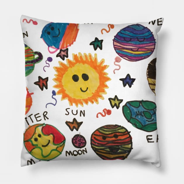 Solar System Pillow by WhitneyWooHoo