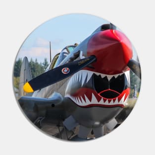 P-40E Shark-Mouth close-up Pin