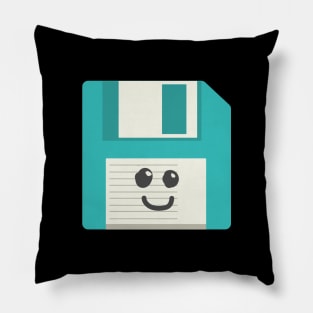Floppy Disk | Cute Vintage and Retro Computer | Gift ideas Pillow
