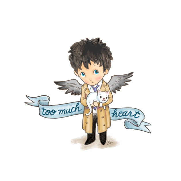 Too Much Heart Castiel by ArtsyDenise