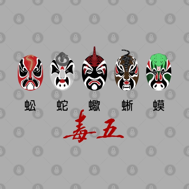 Five Deadly Venoms - Wu Du Masks by PreservedDragons