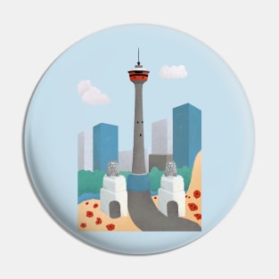 Calgary Tower and Lions Gate Bridge Pin