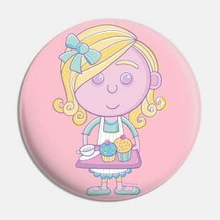 Cute Cook Cartoon Pin