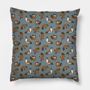 All-Over Adorable Platypus Print Pillow