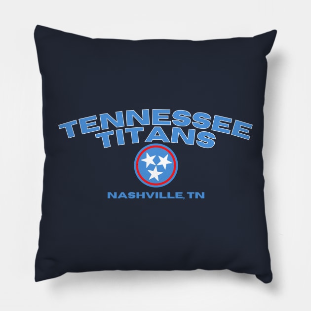 Tennessee Titans - Nashville Pillow by G-Squared Tees