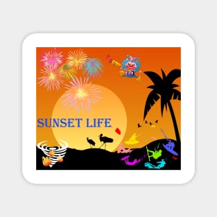 Sunset Life Magnet