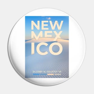 New Mexico Travel Poster Pin