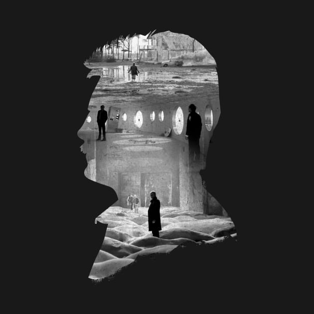 Andrei Tarkovsky Movie Silhouette Collage by burrotees