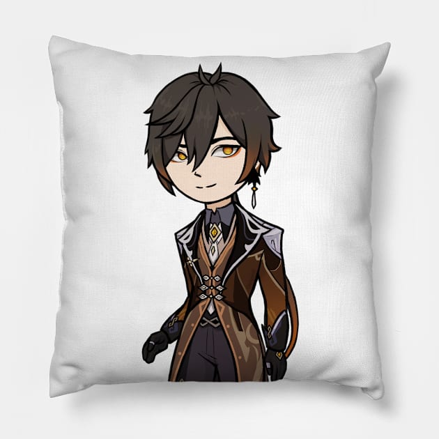 Zhongli Genshin Impact Pillow by ohlain