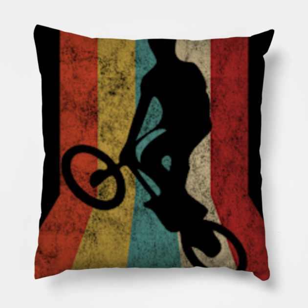 Retro BMX Gift For BMX Lovers Bmx Pillow TeePublic
