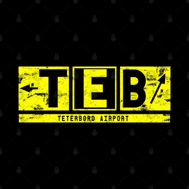 TEB Teterboro Airport Code Taxiway Sign by DesignedForFlight