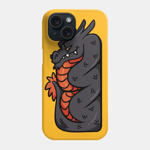 Black Dragon Totem Phone Case by therealfirestarter