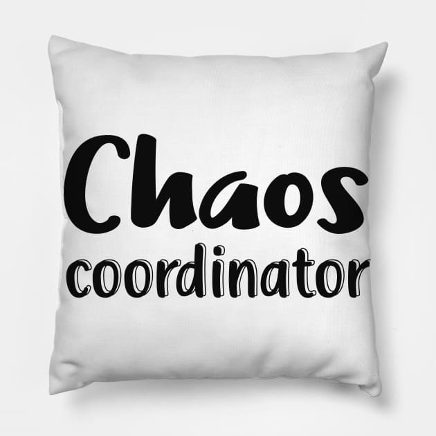 Chaos Mom Humor Pillow by Foxxy Merch