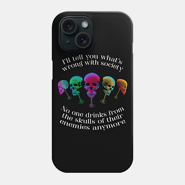 I know the problem of society Phone Case by cyber t-shirt