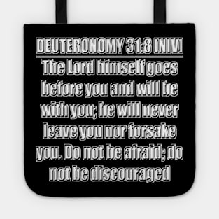 Bible Verse Deuteronomy 31:8 Tote