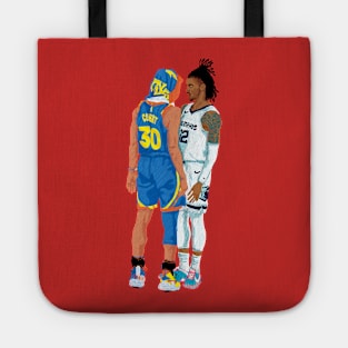 Stephen curry x ja morant - red Tote