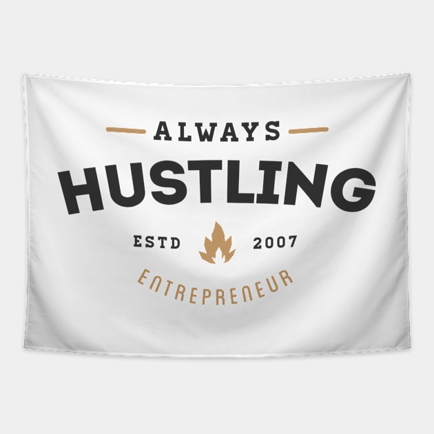 Always Hustling Tapestry by rodneycowled