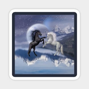 Horses and Moon Magnet