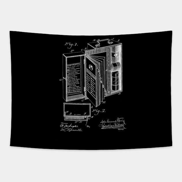 emergency case Vintage Patent Drawing Tapestry by TheYoungDesigns