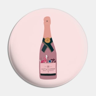 Champagne bottle Pin