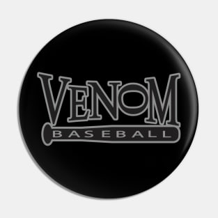 Venom Baseball Logo Pin