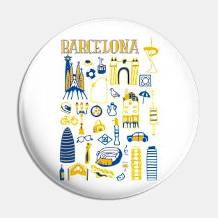 Cool Barcelona Pin